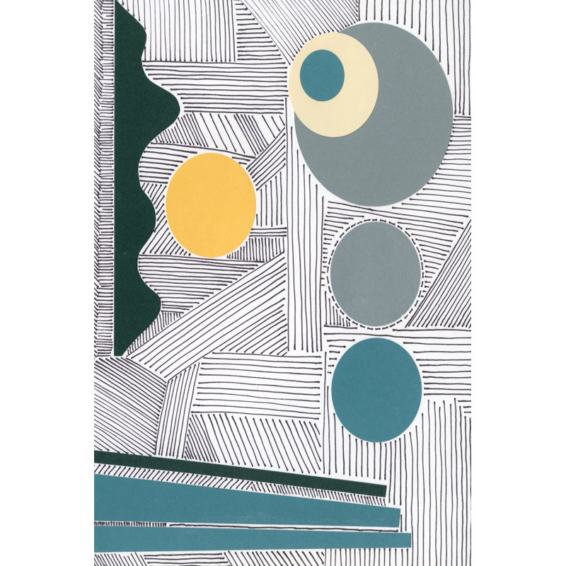 Lines And Shapes III by Regina Moore - Painting on Canvas, Wrapped Canvas, 46cm H x 30cm W