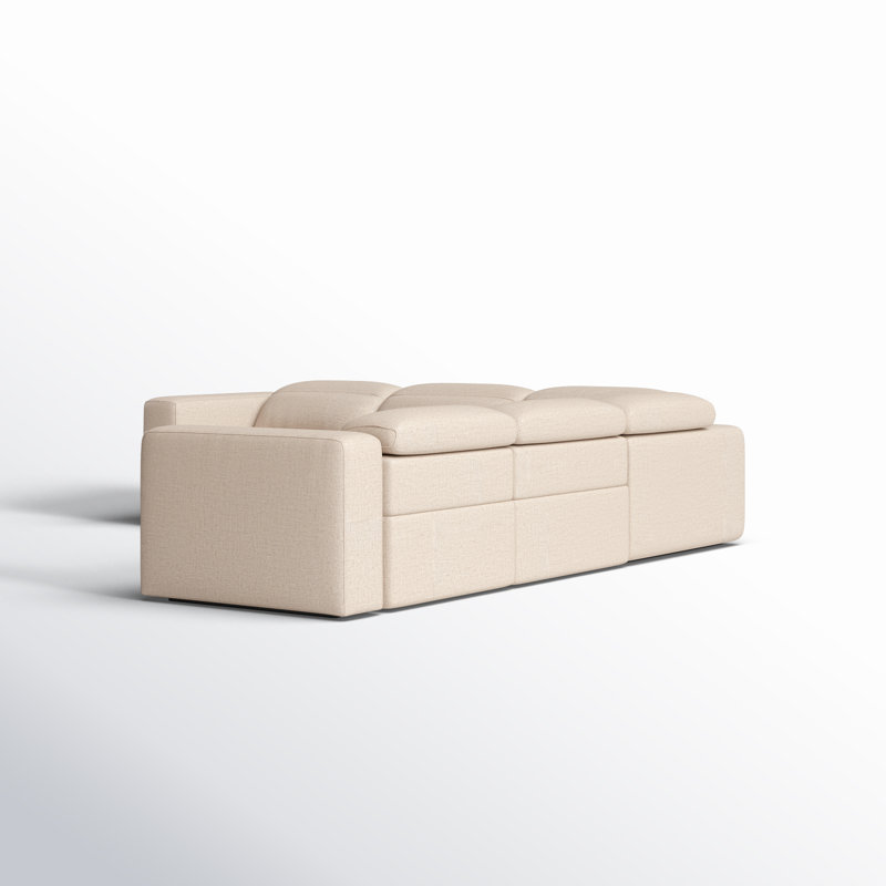 Radley Antigo Natural 5 - Piece Leather Reclining Sectional, Antigo Natural Polyester Blend