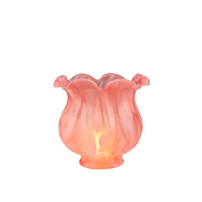 5" Wide Melon Flower Shade