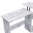 L-Shaped Writing Desk, Levi Antique White & Black Finish Writing Desk(No Drawer)-1145384005