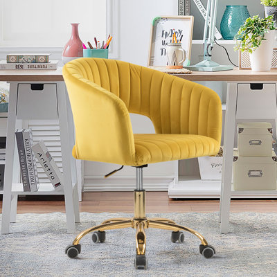 Chaise de travail en velours