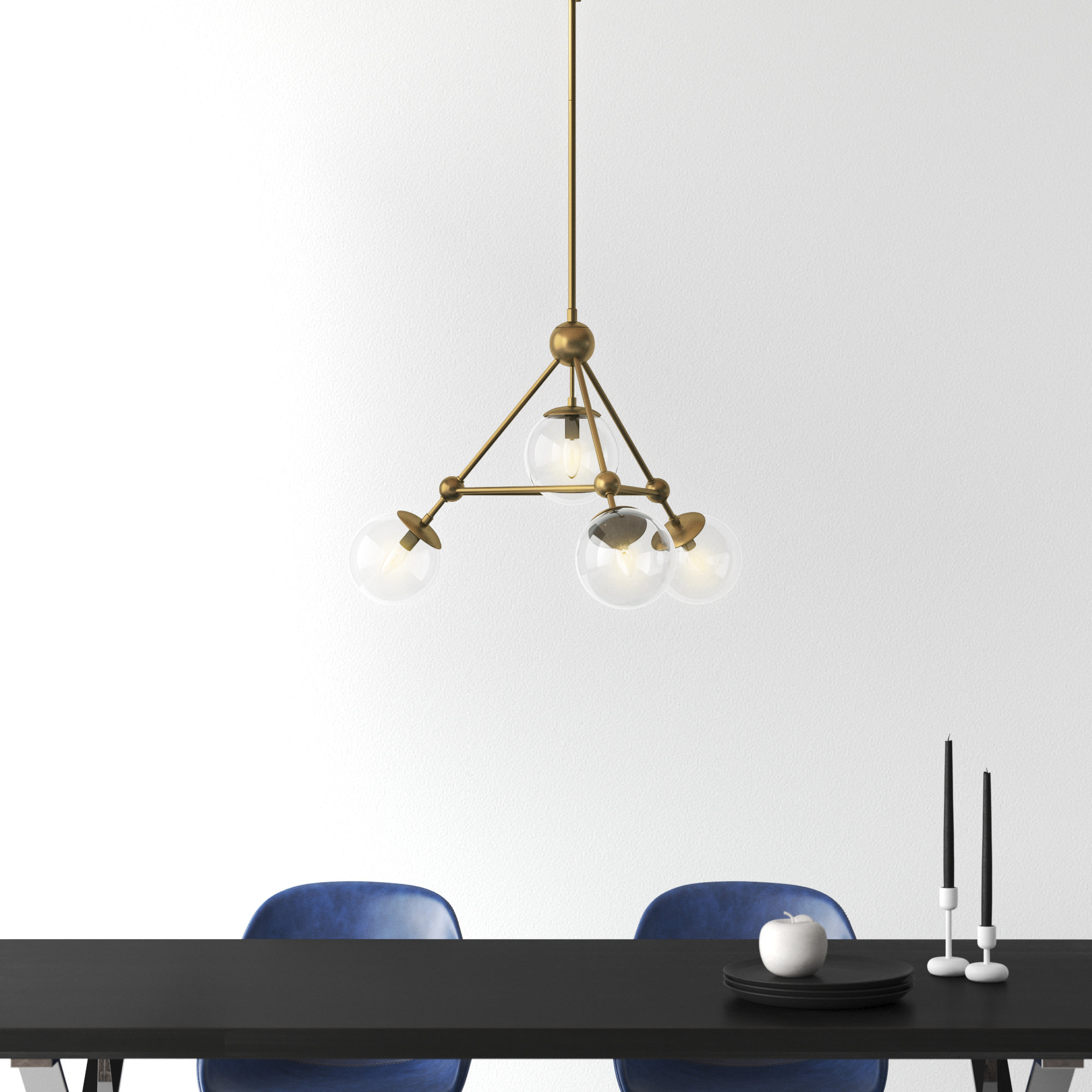 Lodge 4 - Light Metal Geometric Chandelier - Thumbnail 2