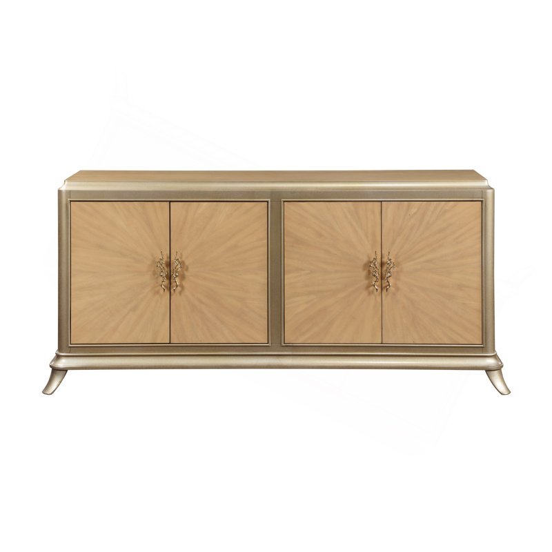 Armoire console en chêne naturel Dodie