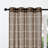 Light Filtering Sheer Grommet Curtains with Plaid Pattern (Set of 2)-102058936-102058934