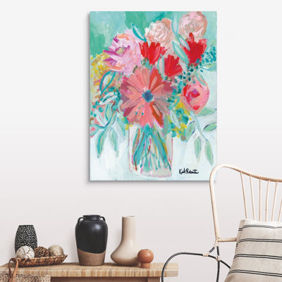 Reproduction d’art sur toile, "Farmer Market bouquet" par Kait Roberts