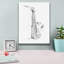 «Saxophone Sketch» par Ethan Harper, art mural sur toile-974622262