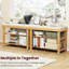 Étagère à chaussures avec coussin et tablettes réglables pour une utilisation fonctionnelle dans un vestibule 3 tablettes personnalisables-470380126