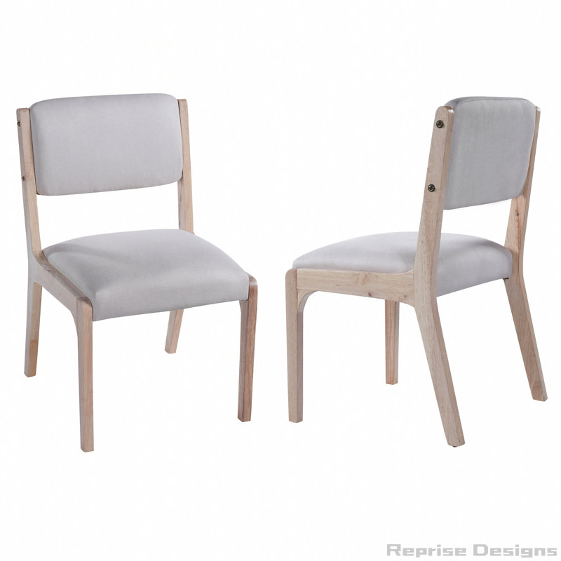 Ensemble de 2 chaises de salle à manger Modern, Bois, Beige