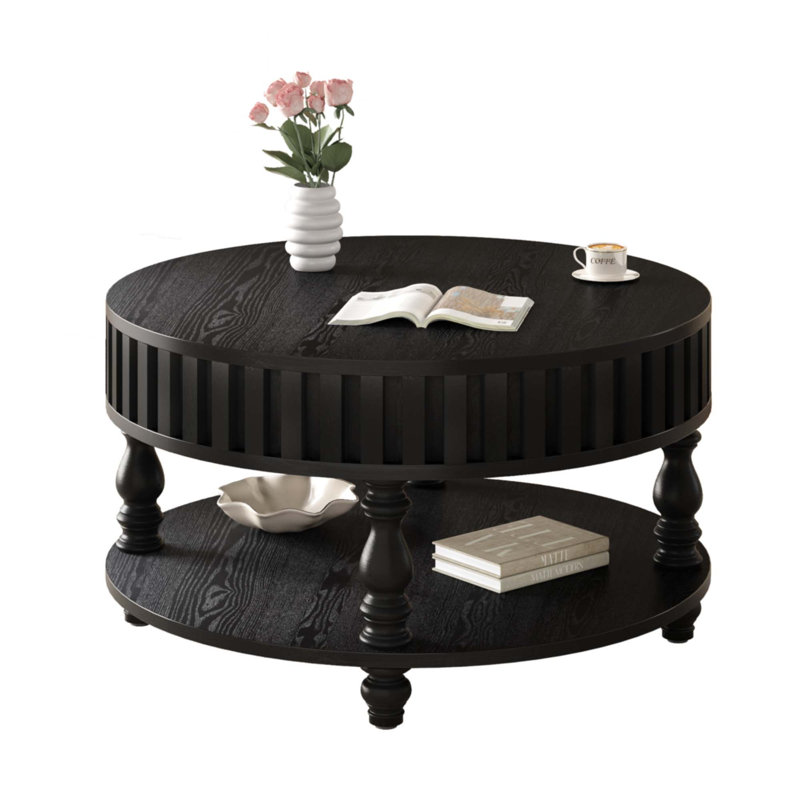 Table basse Farmhouse, Noir