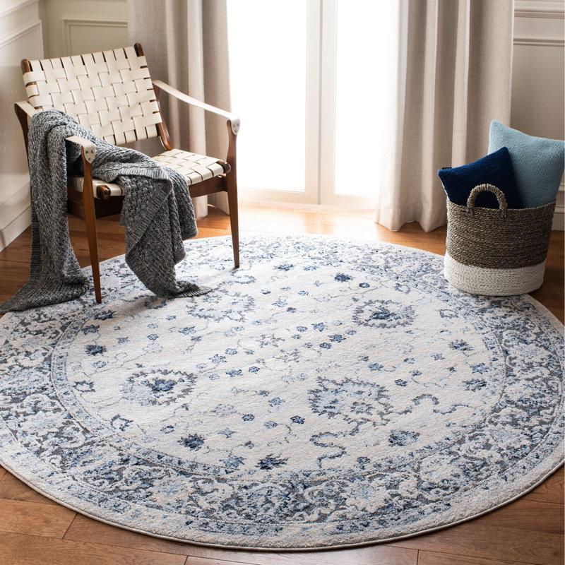 Pennie Performance Oriental Rug, Round 6'7"