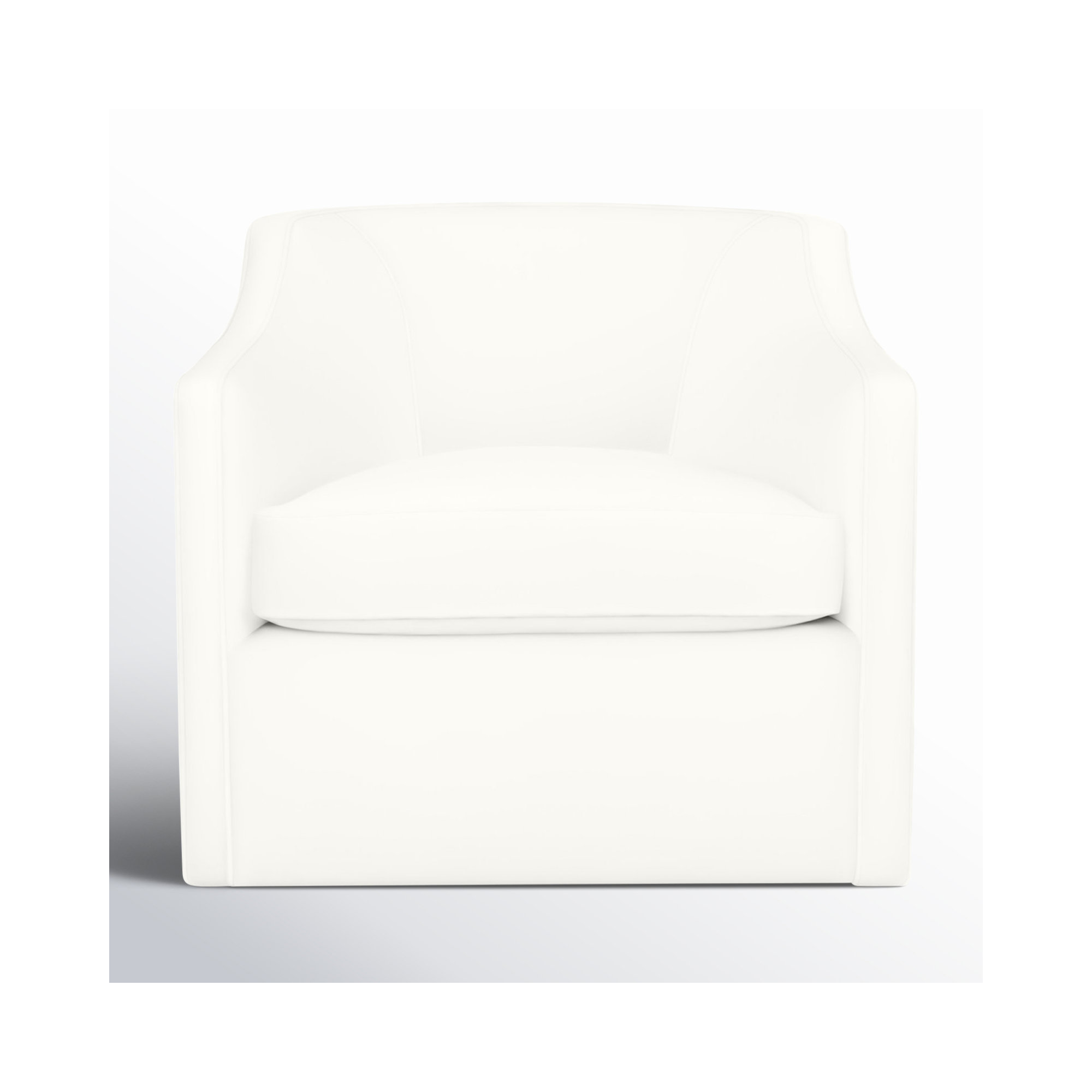 Marietta Upholstered Swivel Armchair, Bayou Off White Canvas