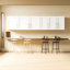 Unité de rangement blanche empilable de H 11,75 po x l 32,41 po Bettye - avec tablettes et cloisons amovibles