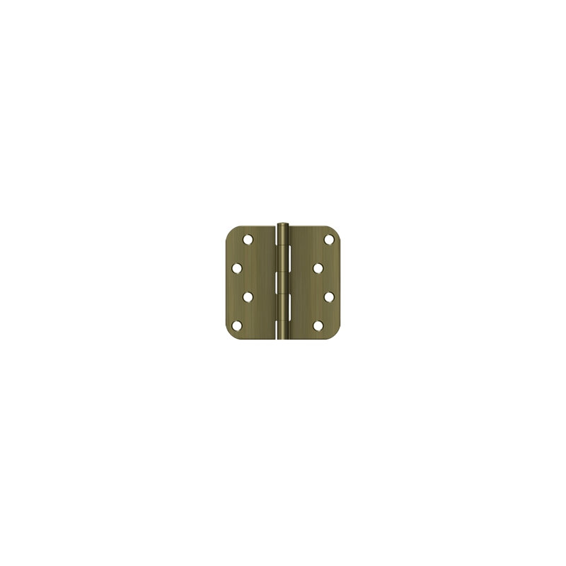Steel Hinge, Antique Brass