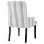 Chaise avec accoudoirs rembourrée Hanlon beige