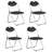 Plastic / Resin Padded Stackable Folding Chair Folding Chair Set