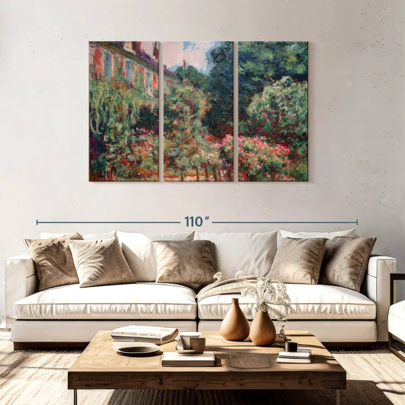 Senne, la maison de l'artiste à Giverny, H 48 po x l 74 po