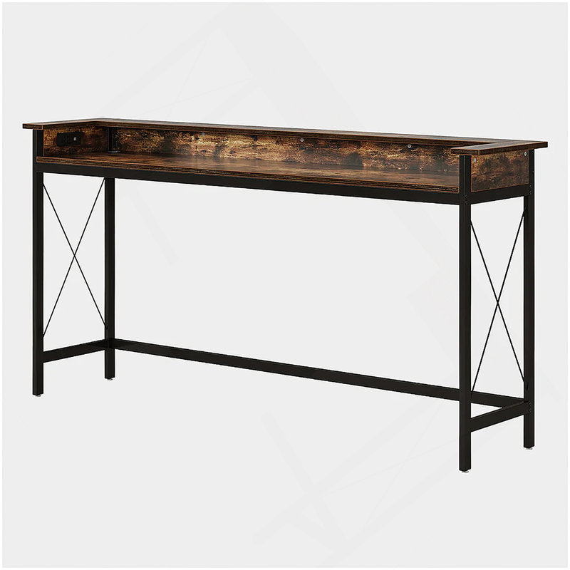 Table de canapé avec prise électrique, console, table de chevet