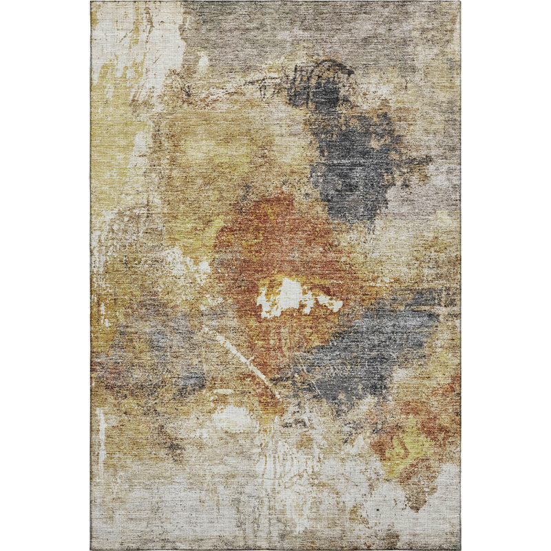 Premium Machine Washable Jessie AMF1199 Abstract Rug, Rectangle 8' x 10'
