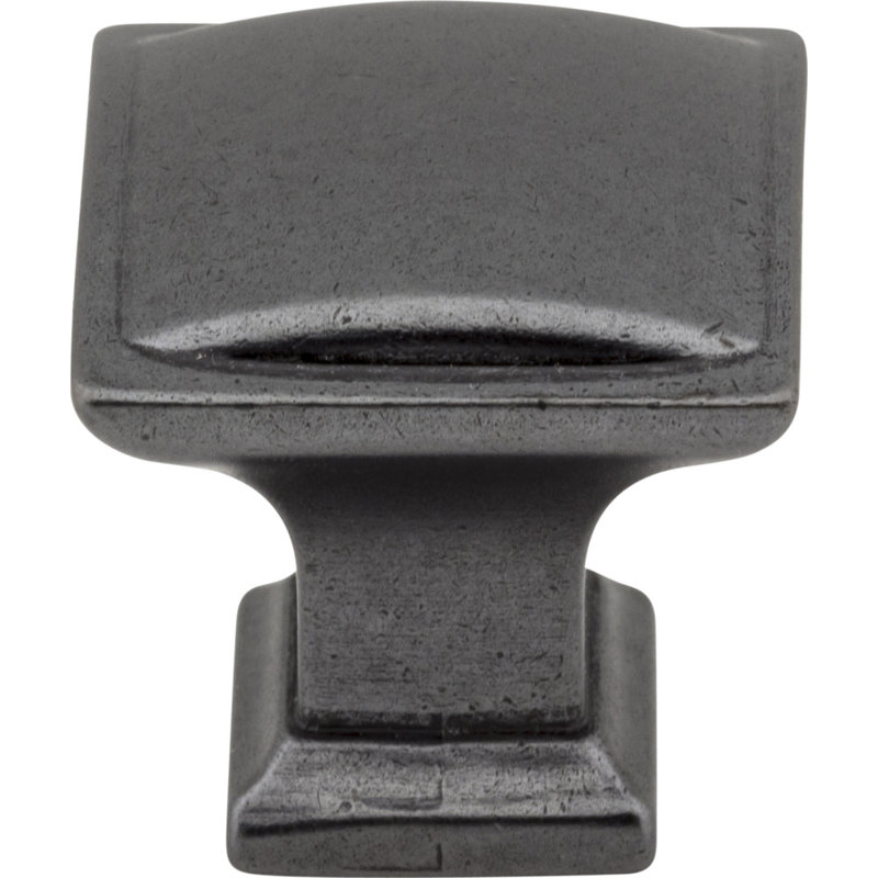 Annadale Square Knob, 1 1/4", Gun Metal