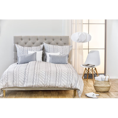 Striped Duvet Cover Set with Pillowcases