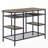 Functional Kitchen Island with Six Open Storage Compartments