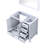 Dark Grey Bath Vanity 36 in. W x 22 in. D, Left Offset and 34 in. Mirrors-1358691012