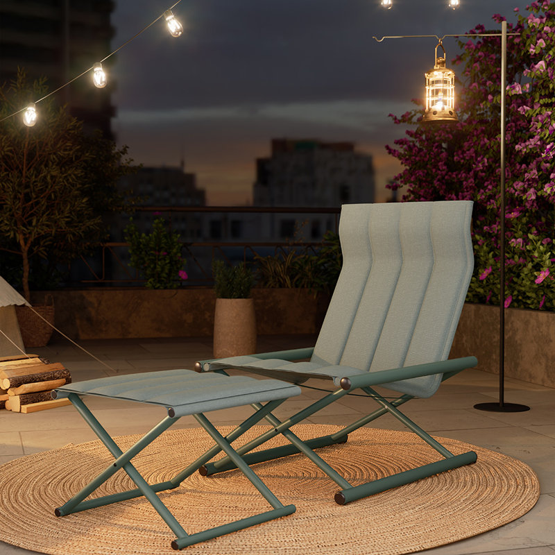 All-Steel Camping Sofa with Ottoman