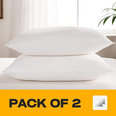 NightComfort Soft & Snug Medium Support Microfibre Pillows Pack of 2