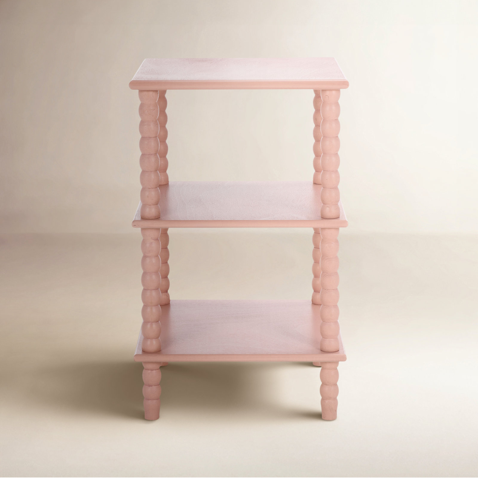 Netta 16" Pine End Table, Pink