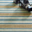 Tapis en coton tissé à la main Blue Heron-4251932