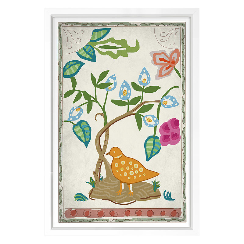 Partridge Print by Dana Gibson, White, 42" H x 28" W x 1.25" D