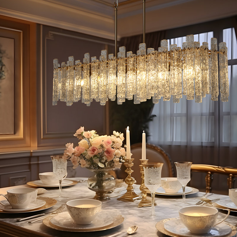 Daine 6-Light Dimmable Rectangle Chandelier