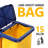 3-Tier 500 Lbs Capacity Janitorial Cart With Locker & 15 Gallon Bag -110916782