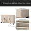 45"W Dusty Gray Oak Finish 3-Door Shoe Cabinet