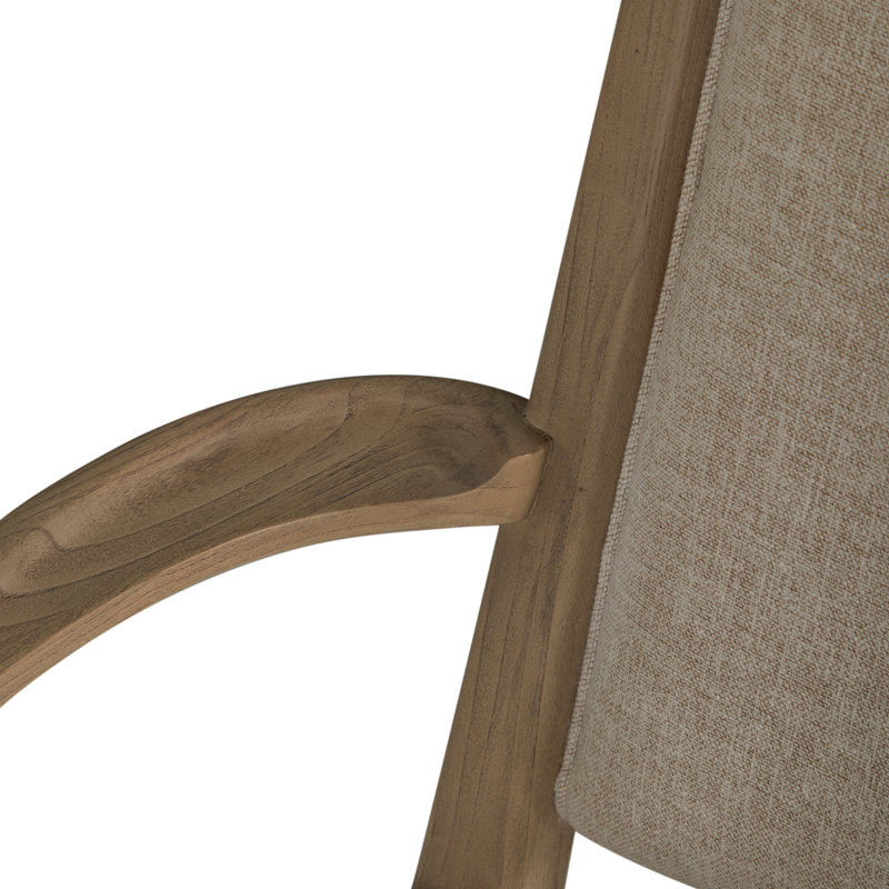 Highland Oak High Back Dining Arm Chair, Dawn