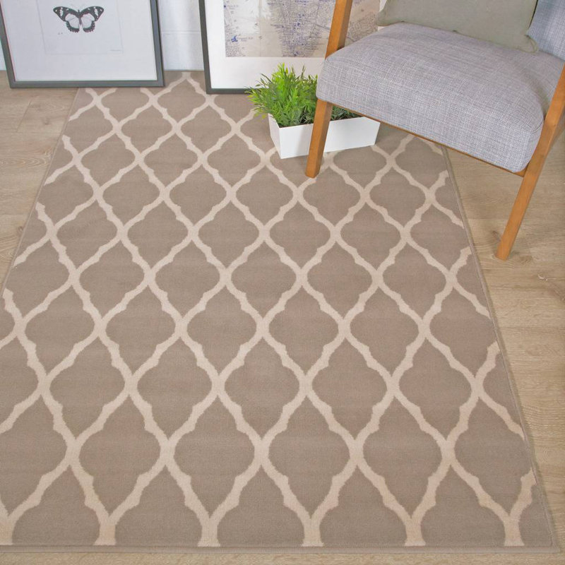 Decastro Shaggy Grey Rug, Rectangle 120 x 170cm
