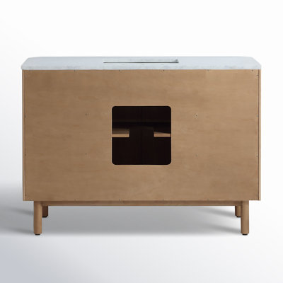 Nova 48" Marble Top Single Sink Bathroom Vanity