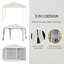 Auvent avec filet Outsunny 10 pi x 10 pi-112831069-112831070