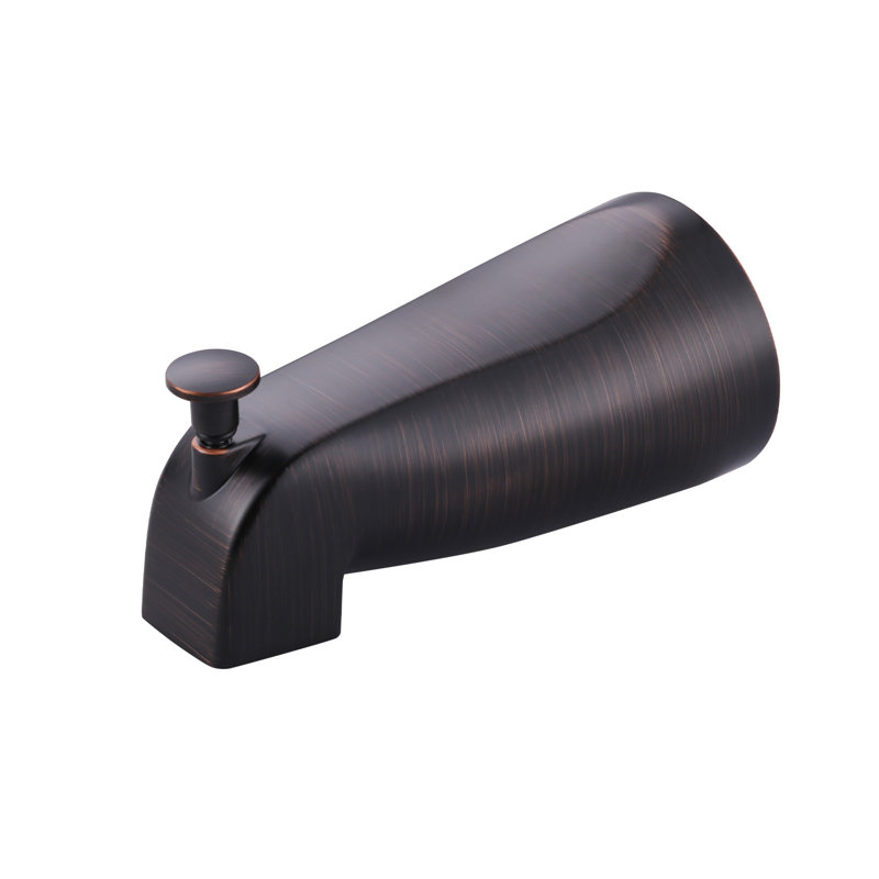 5.27" Wall-Mount Bath Spout With Diverter, Oil Rubbed Bronze