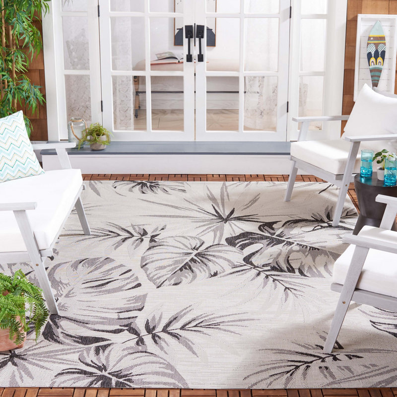 Leetonia Performance Floral Indoor/Outdoor Area Rug, Rectangle 8' x 10'