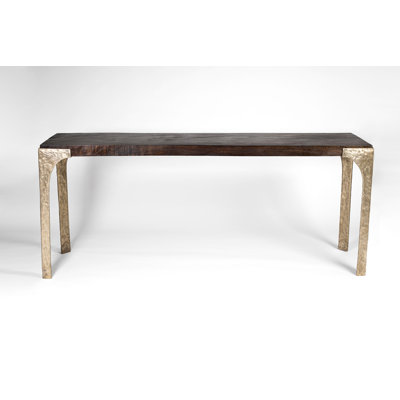 72'' Solid Wood Top Console Table