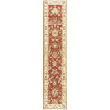 Essence Hand Knotted Wool Area Rug in Red