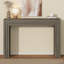 Console de 43 po pour vestibule, table de vestibule en bois, table de salon derrière le canapé, couloir, entrée, canapé, entrée, décoration intérieure-804382775