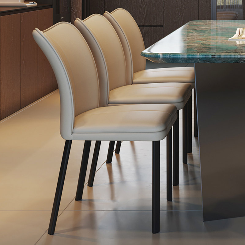 Ensemble de table de salle à manger luxueux minimaliste en faux marbre, H 29,5 po x L 63 po x l 31,5 po