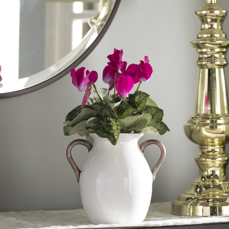 11" Artificial Cyclamen Bush, Beauty