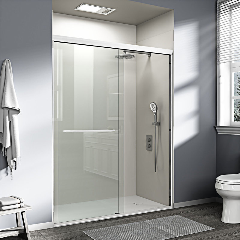 Semi-Frameless Double Sliding Shower Door