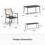 Ensemble repas extérieur pour 6 personnes avec table rectangulaire 65 po et banc