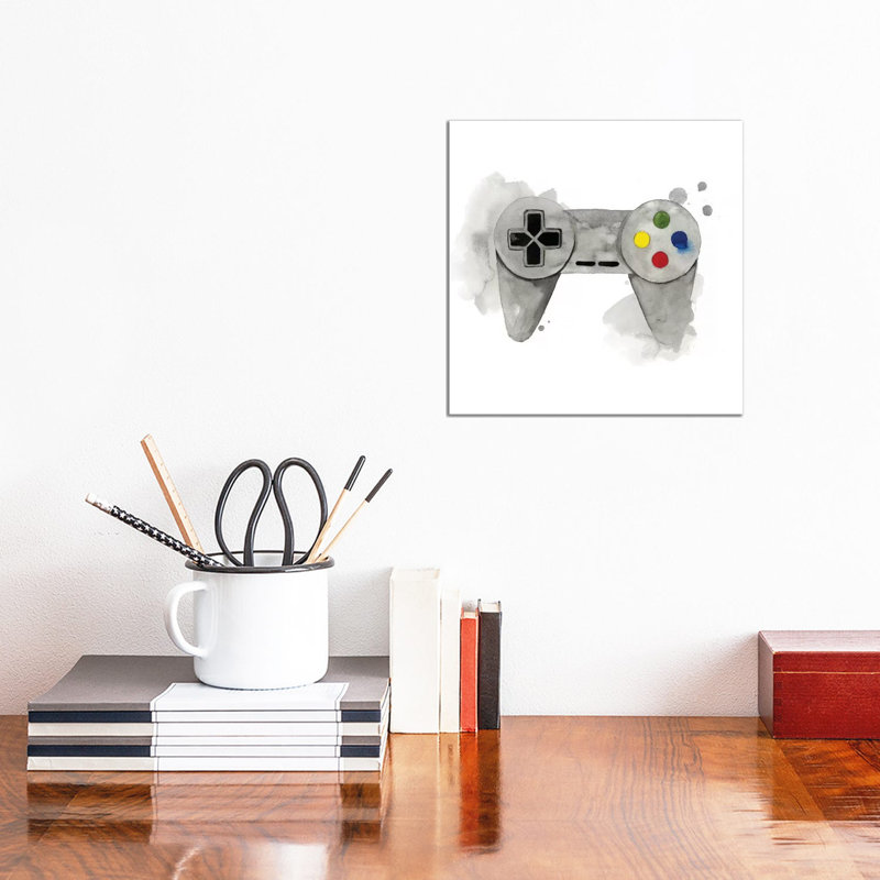 « Gamer III » par Grace Popp-impression d’art graphique, Toile tendue, Pas de tapis, H 12 po x l 12 po x P 0,75 po