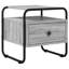 40 cm W Galvanised Steel Bedside Table-531322792
