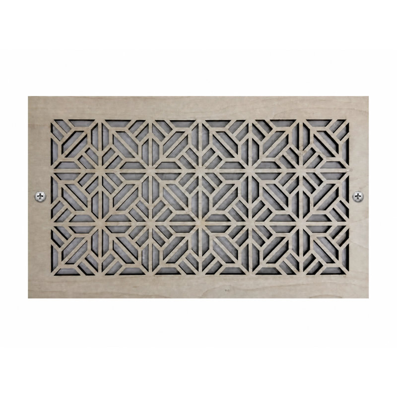 Registres de mur et de plafond Stellar Air avec vis en laiton - 2 x 8 (ouverture de conduit) 4 x 10 taille totale - Carreau de printemps